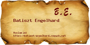 Batiszt Engelhard névjegykártya